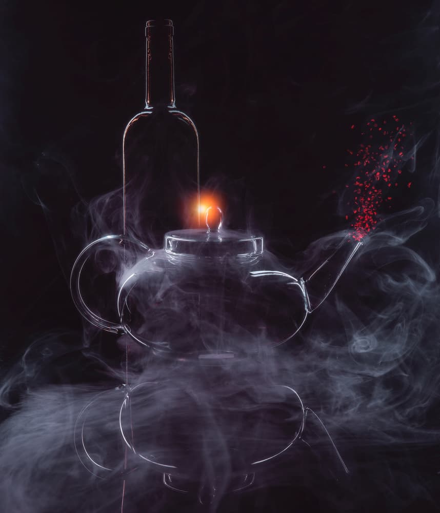 Mystical Glassware Glow by Farid Kazamil — canvas wall art