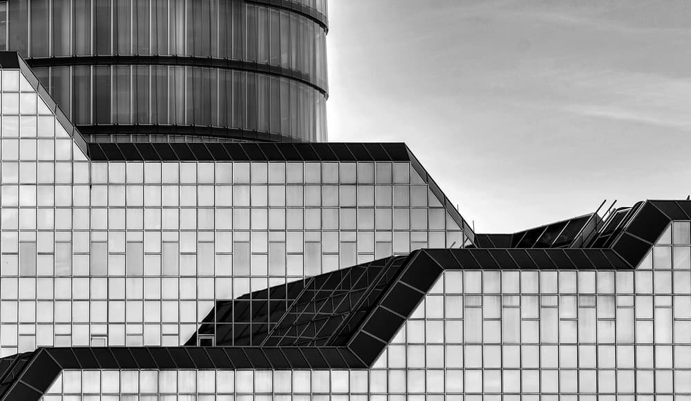 Modern Glass Geometry by Henk van Maastricht — canvas wall art
