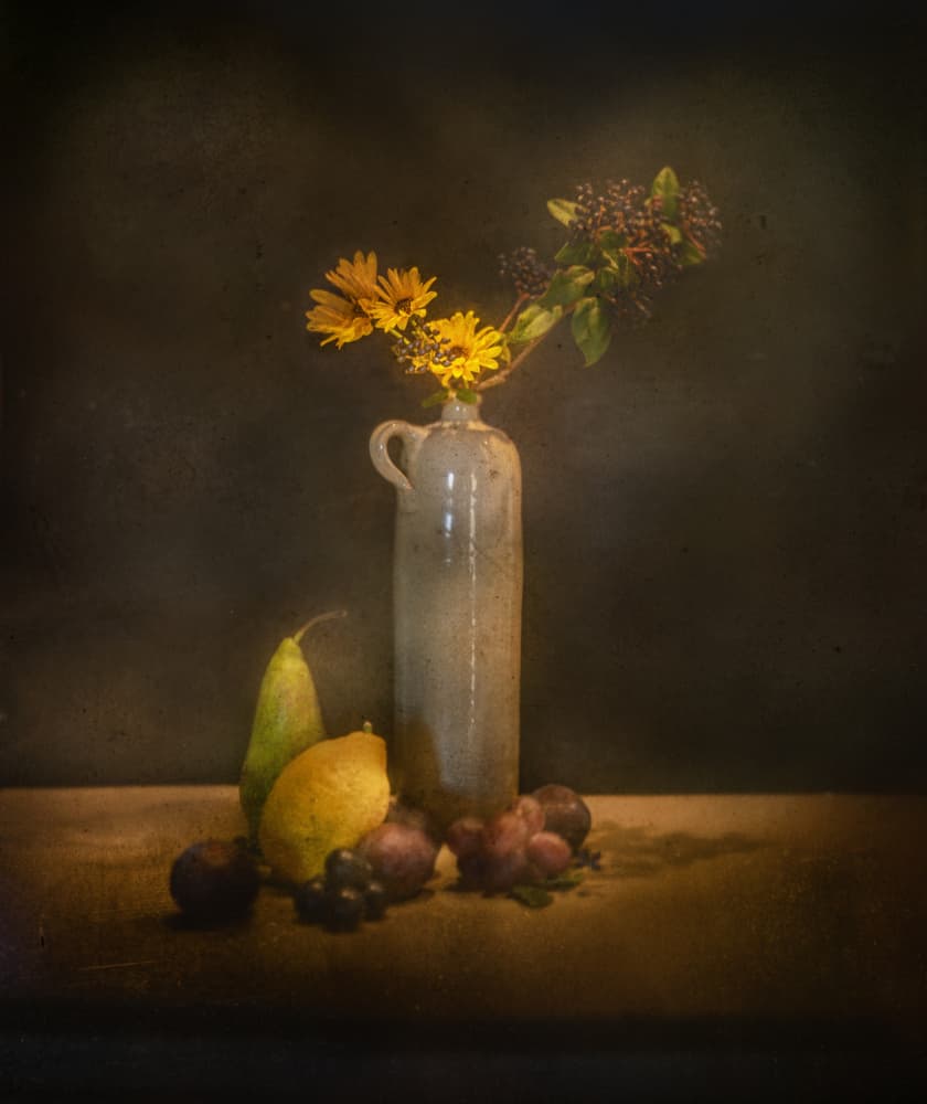 Moody Still Life Arrangement by Elisabeth van Helden — canvas wall art