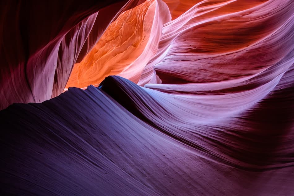 Vibrant Canyon Flow by John Fan — canvas wall art