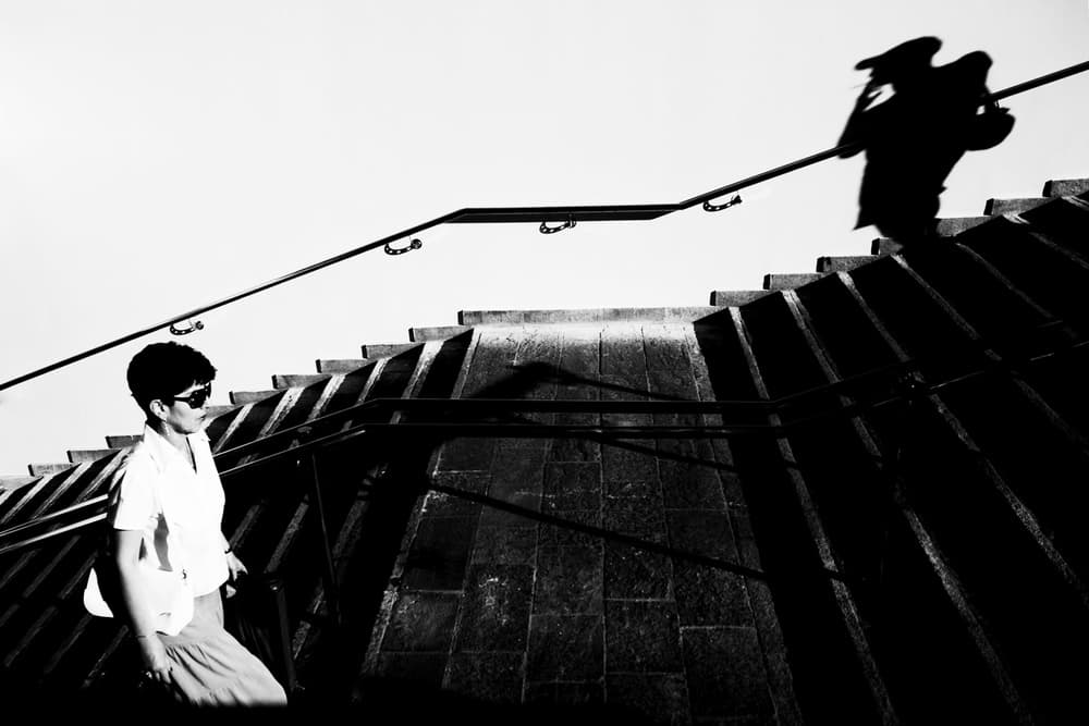 Woman and Soaring Shadow by Marius Cinteza — canvas wall art