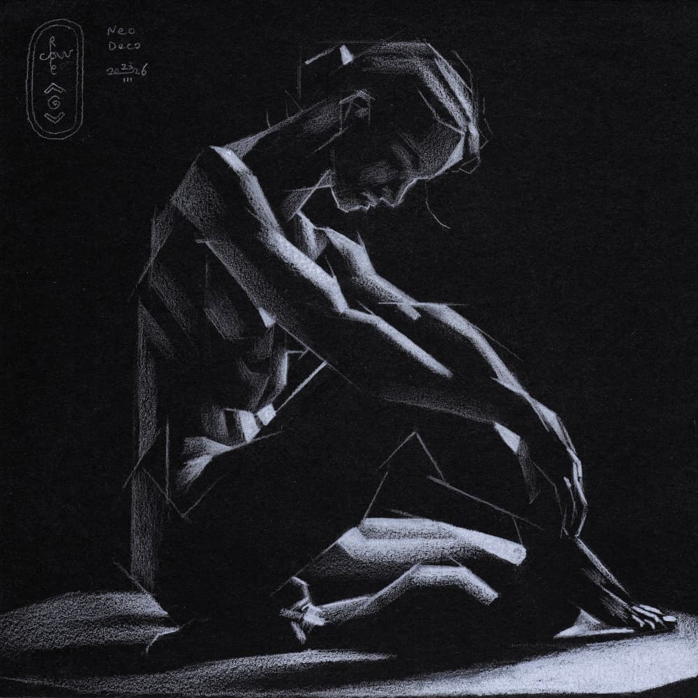 Pensive Figure Study by Corné Akkers — canvas wall art