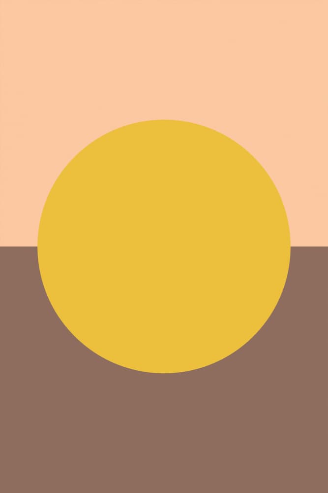 Yellow Sun Horizon by Pictufy Studio — canvas wall art