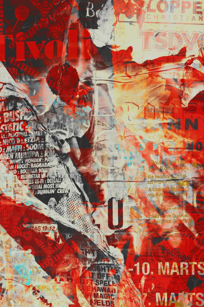 Grungy Urban Layers by Simon Goggin — canvas wall art