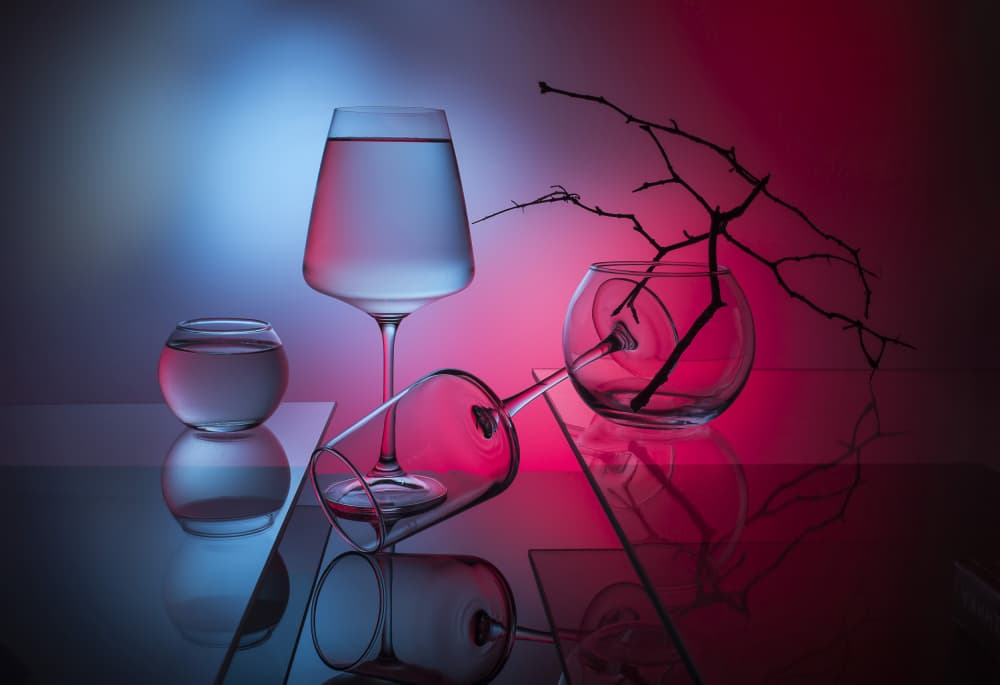 Vibrant Glass Still Life by Evgeniy Popov — canvas wall art