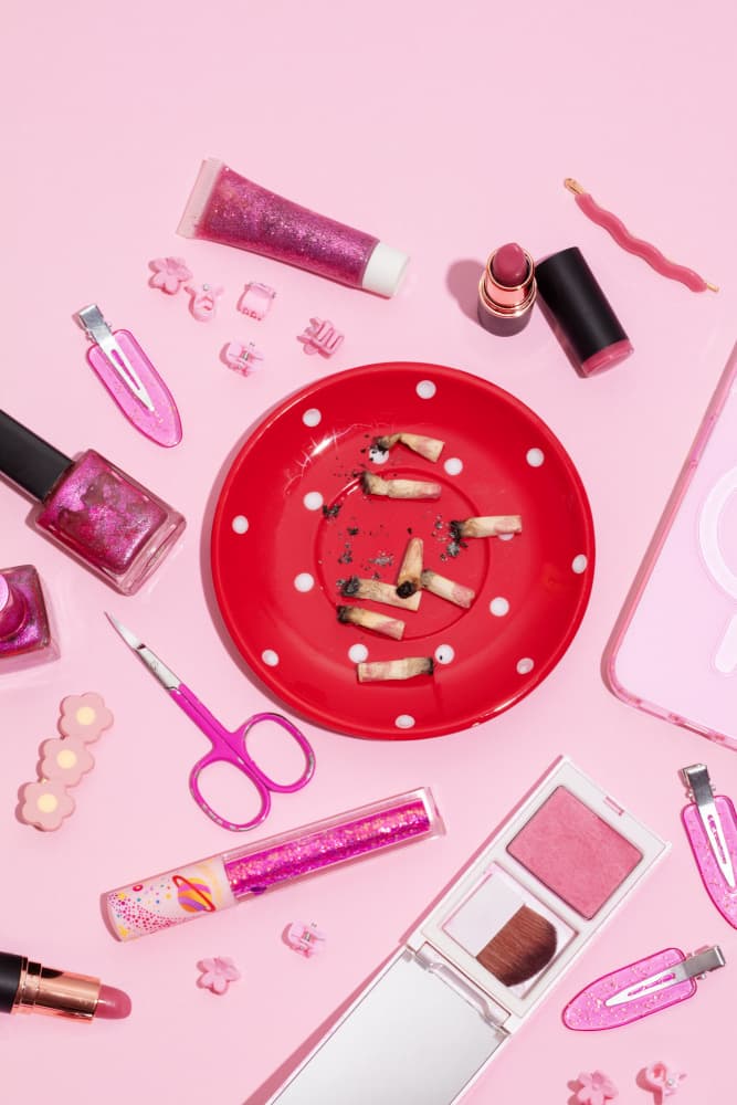 Girly Glamour Mess by Julia Ramiro — canvas wall art