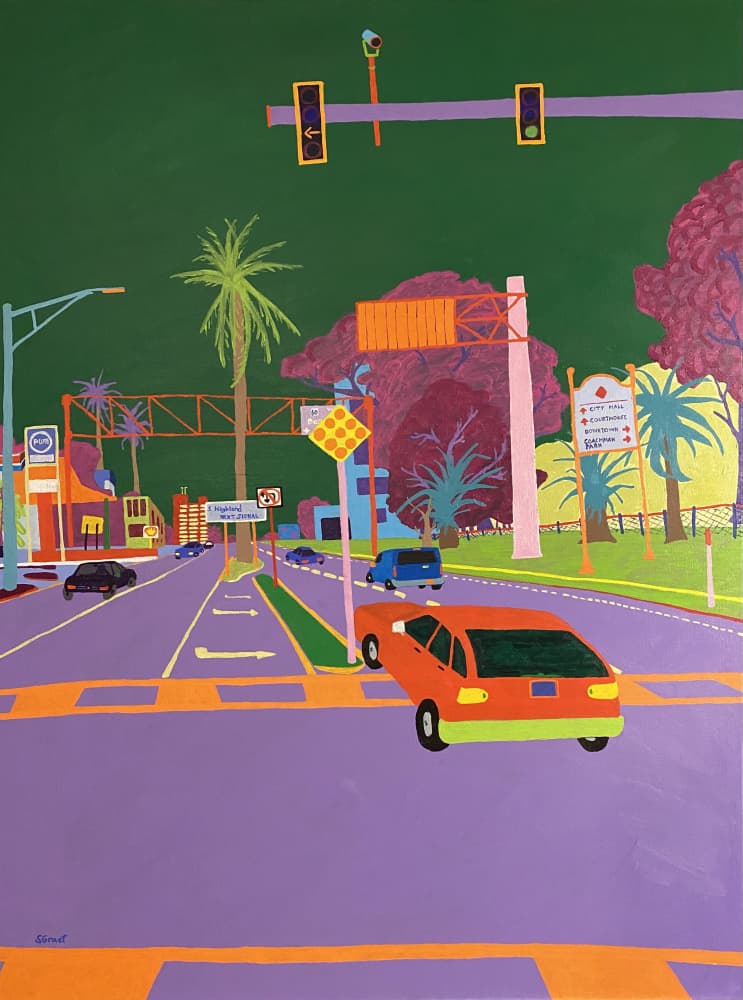Left Turn by Sue Graef — canvas wall art