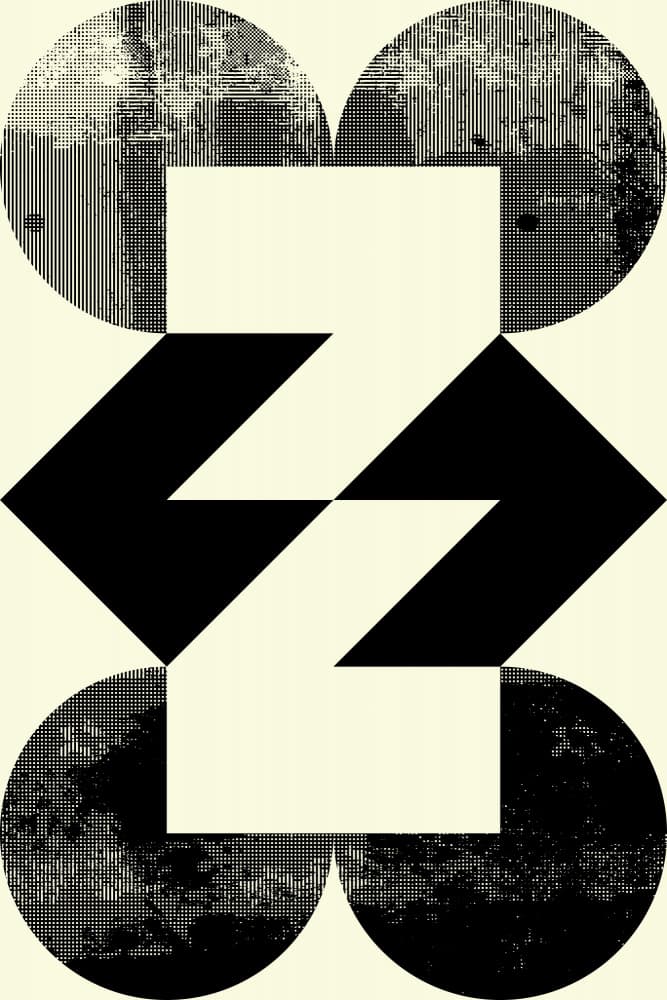 Graphic Textured Zigzag by Petr Strnad — canvas wall art