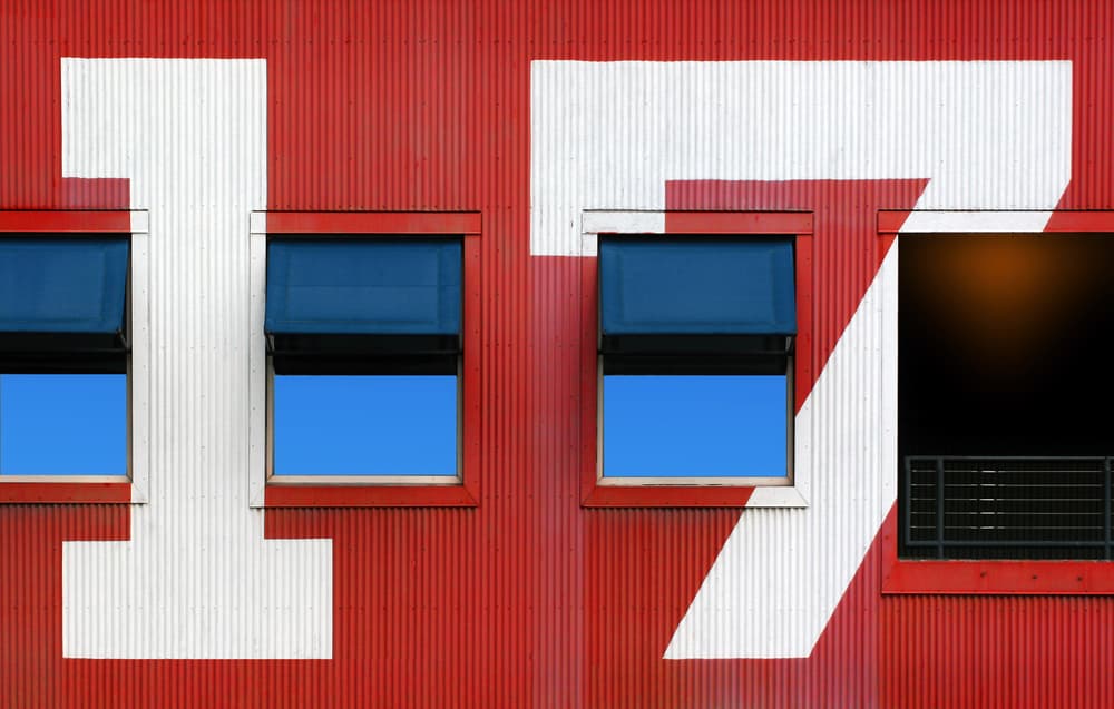 Bold Red Seventeen by Hans-Wolfgang Hawerkamp — canvas wall art