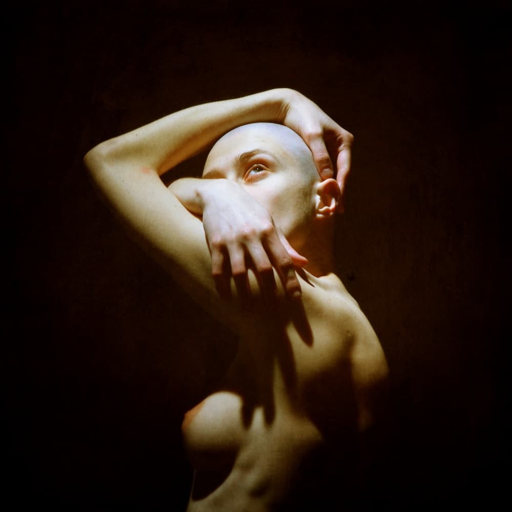 Contemplative Bare Figure by Yaroslav Vasiliev-Apostol — canvas wall art