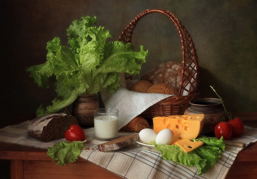 Fresh Rustic Still Life by Tatyana Skorokhod — canvas wall art