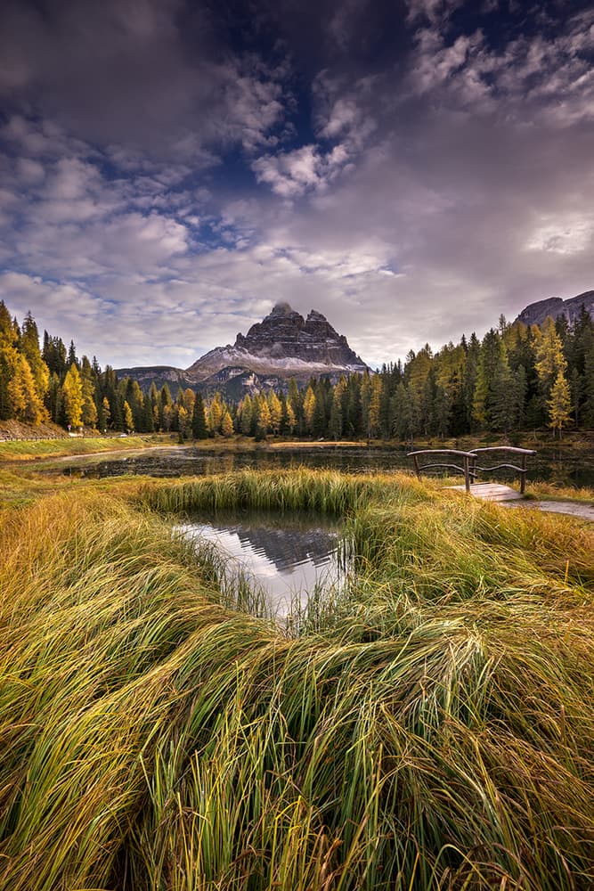 Autumn Mountain Lake by Keller — canvas wall art