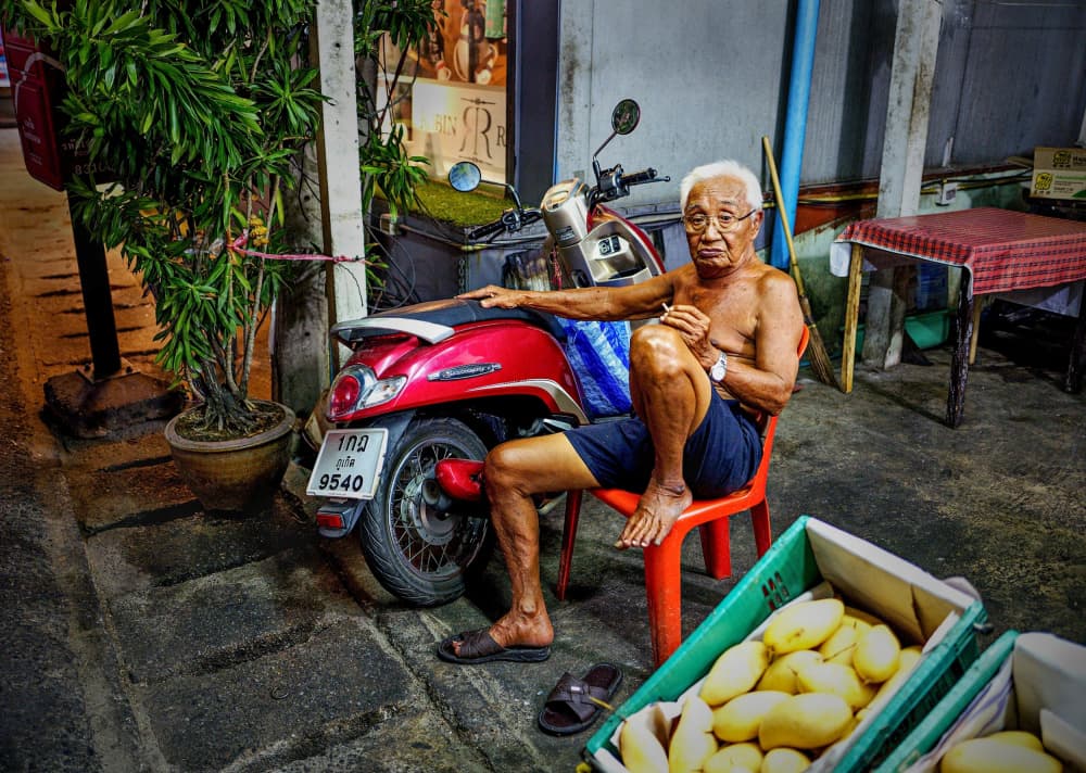 Asian Street Vendor by Milan Uhrin AFIAP AZSF — canvas wall art