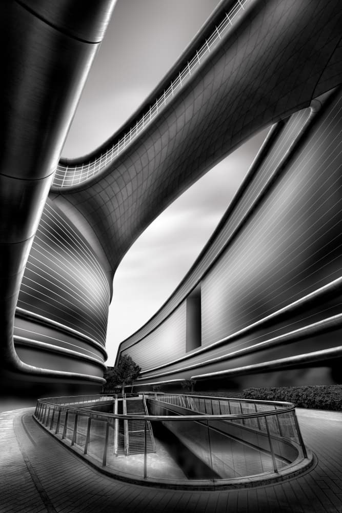 Modern Urban Curves by jordiegeatorrent — canvas wall art