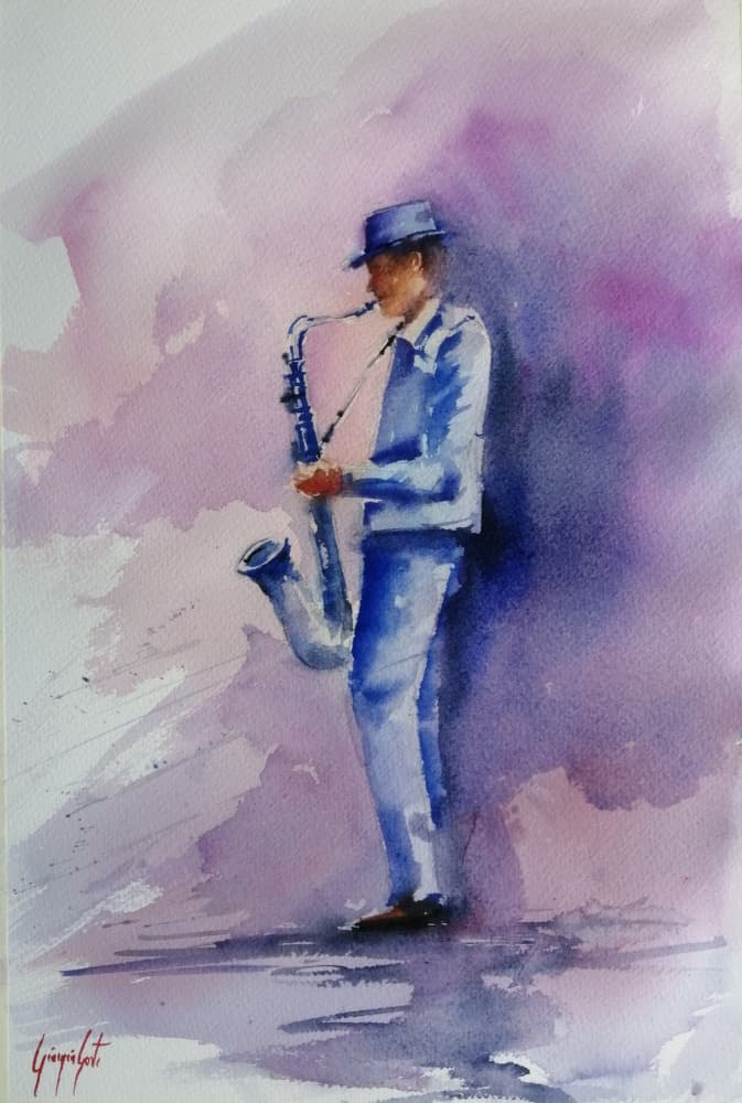 musician 11 by Giorgio Gosti — canvas wall art