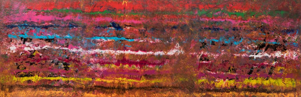 Vibrant Layered Stripes by Lorenzo A Roe — canvas wall art