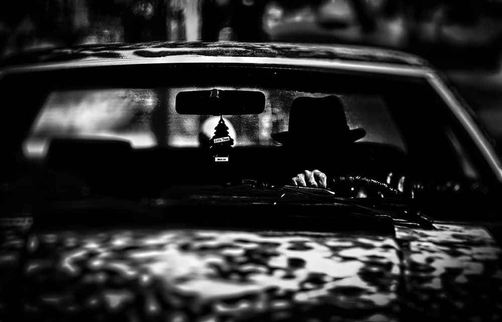 Classic Noir Driver by Steve Hermann — canvas wall art