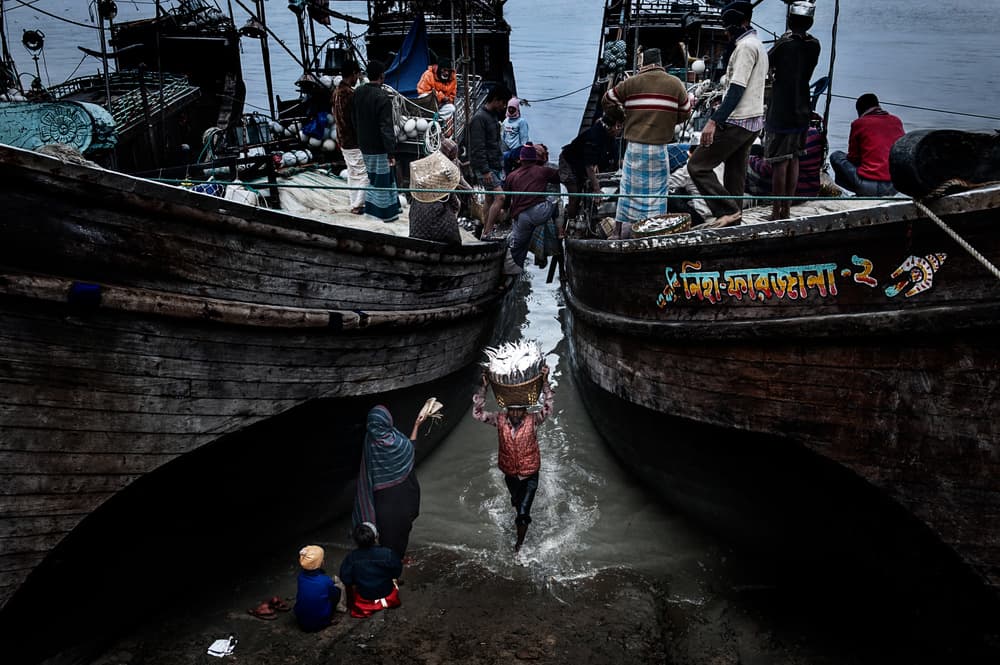 Daily River Market by Joxe Inazio Kuesta Garmendia — canvas wall art