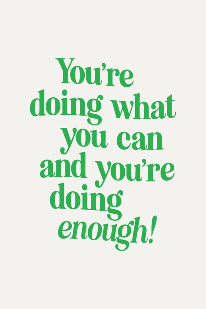 You're Doing Enough Quote by Brett Wilson — canvas wall art