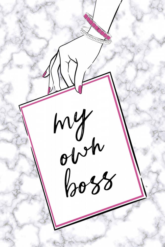 Chic Boss Message by Martina — canvas wall art
