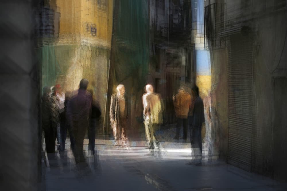 Abstract City Walk by Rudi Jacobs — canvas wall art