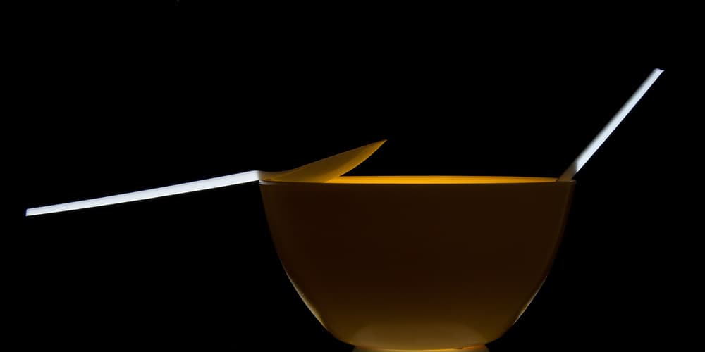 Glowing Liquid Bowl by Thierry Lagandré (Transgressed Light) — canvas wall art