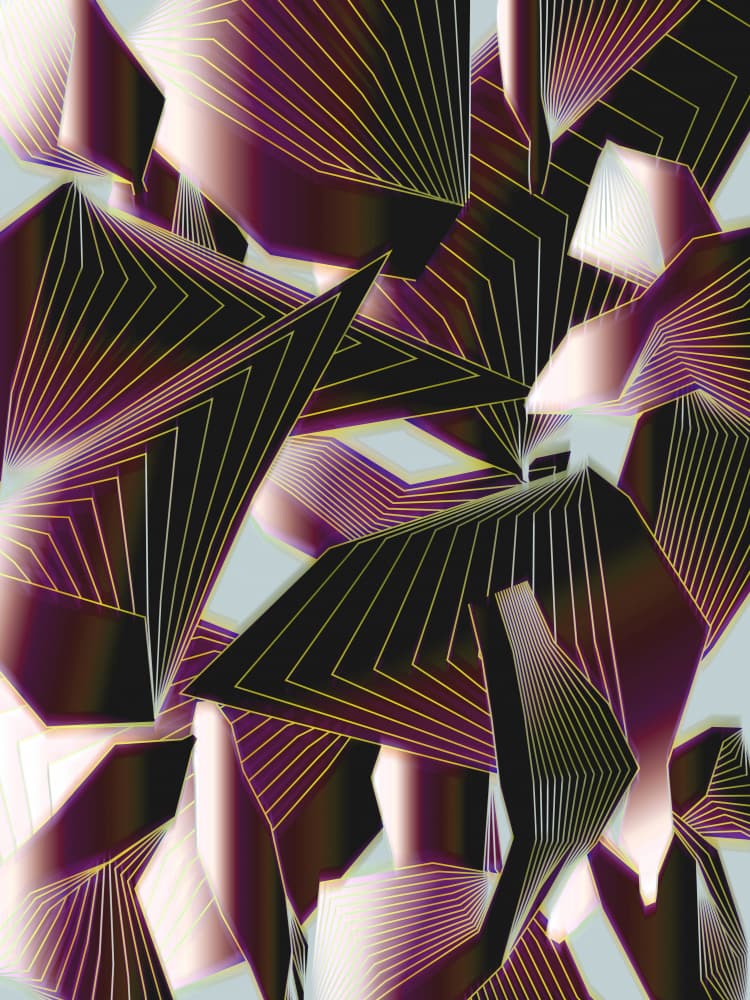 Geometric Abstraction by Angelo Cerantola — canvas wall art