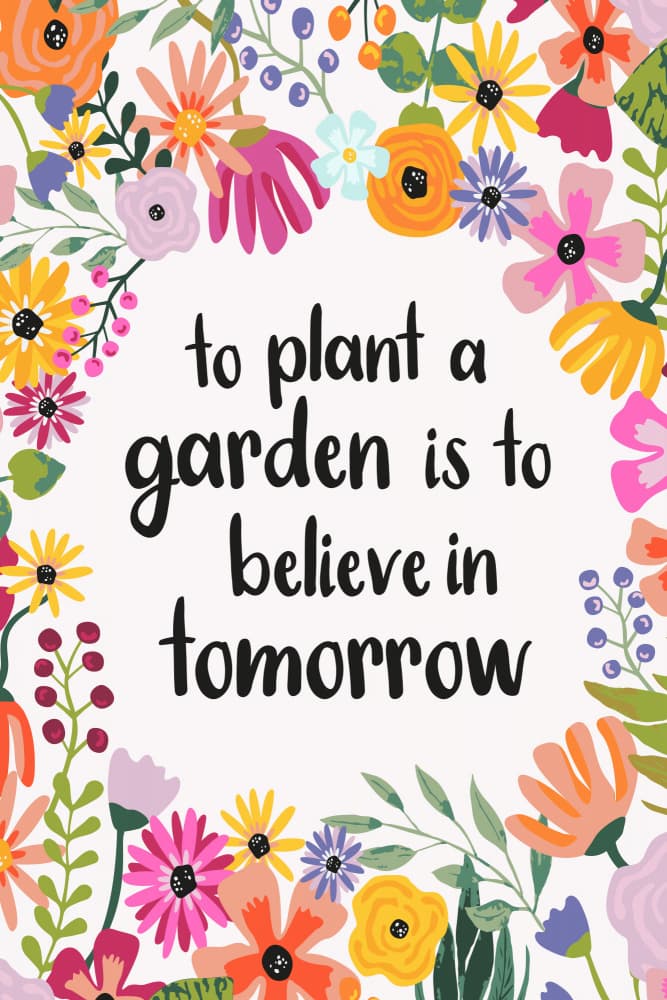 Inspirational Floral Quote by Karen Menzenbach — canvas wall art