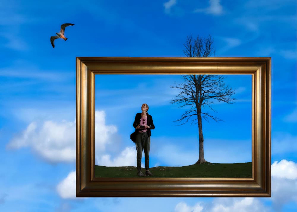 Sky Frame Dream by Raffaele Corte — canvas wall art
