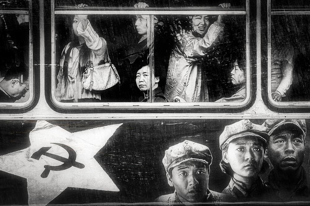 Urban Faces and Propaganda by Andy Bauer — canvas wall art