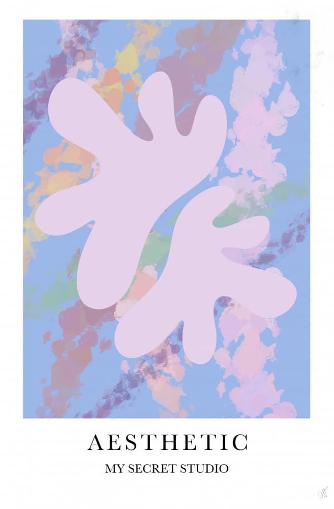 Pastel Organic Shapes by Anne-Marie Volfova — canvas wall art