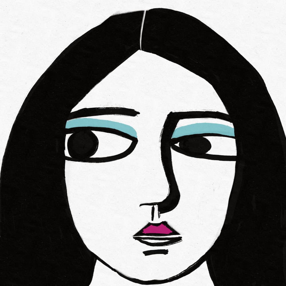Modern Woman Portrait by Sharyn Bursic — canvas wall art