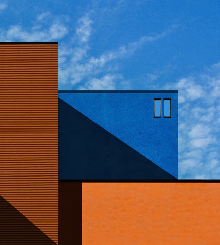 Colorful Urban Geometry by Arnon Orbach — canvas wall art