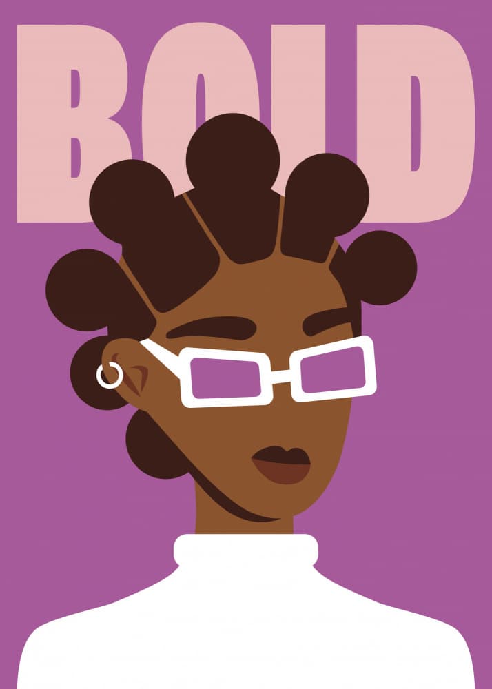 Bold Purple Style by Chantal Jemmott — canvas wall art