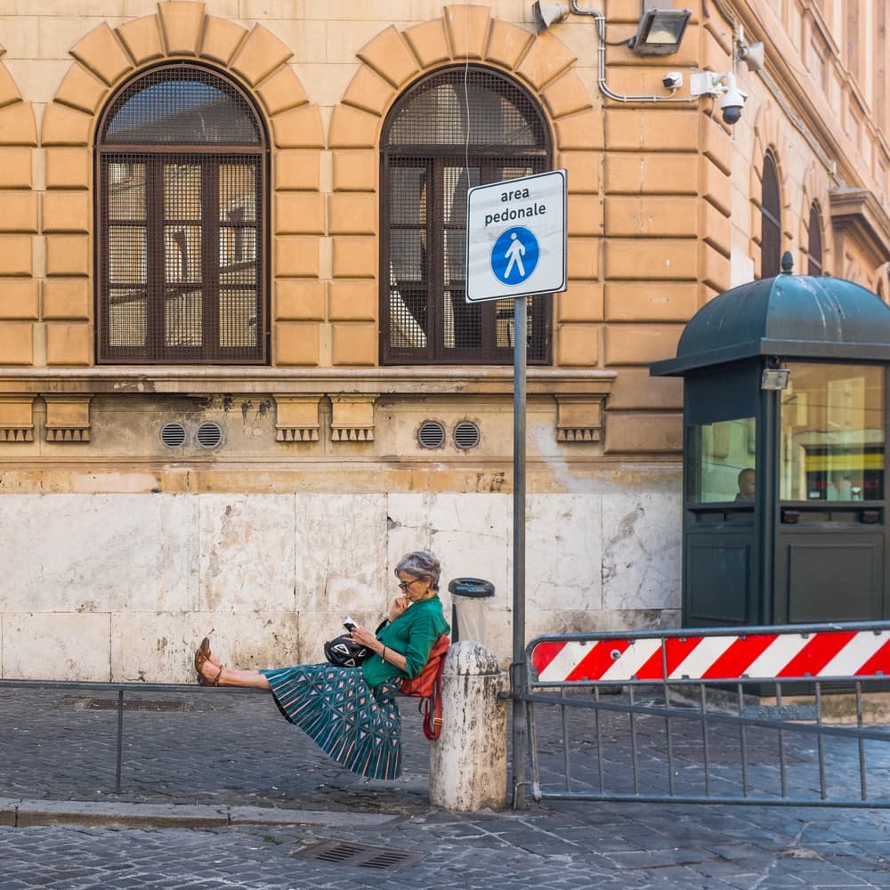 Candid Moment In Rome by Lorenzo Grifantini — canvas wall art