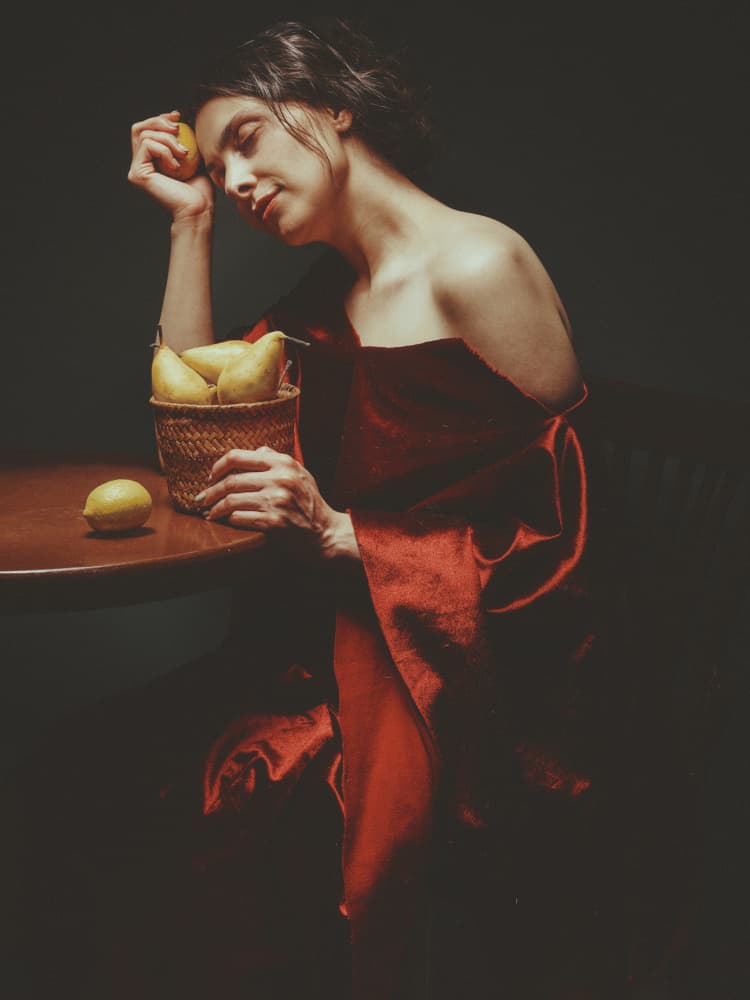 Pensive Woman Still Life by Shizuo Shiki — canvas wall art