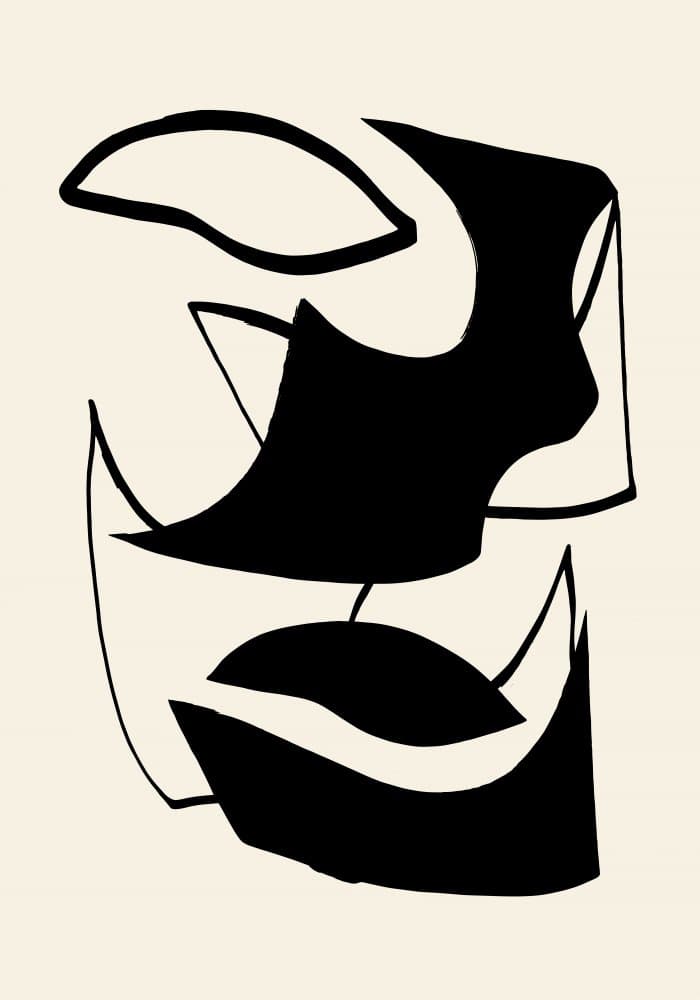 Minimalist Abstract Face by Pictufy Studio — canvas wall art