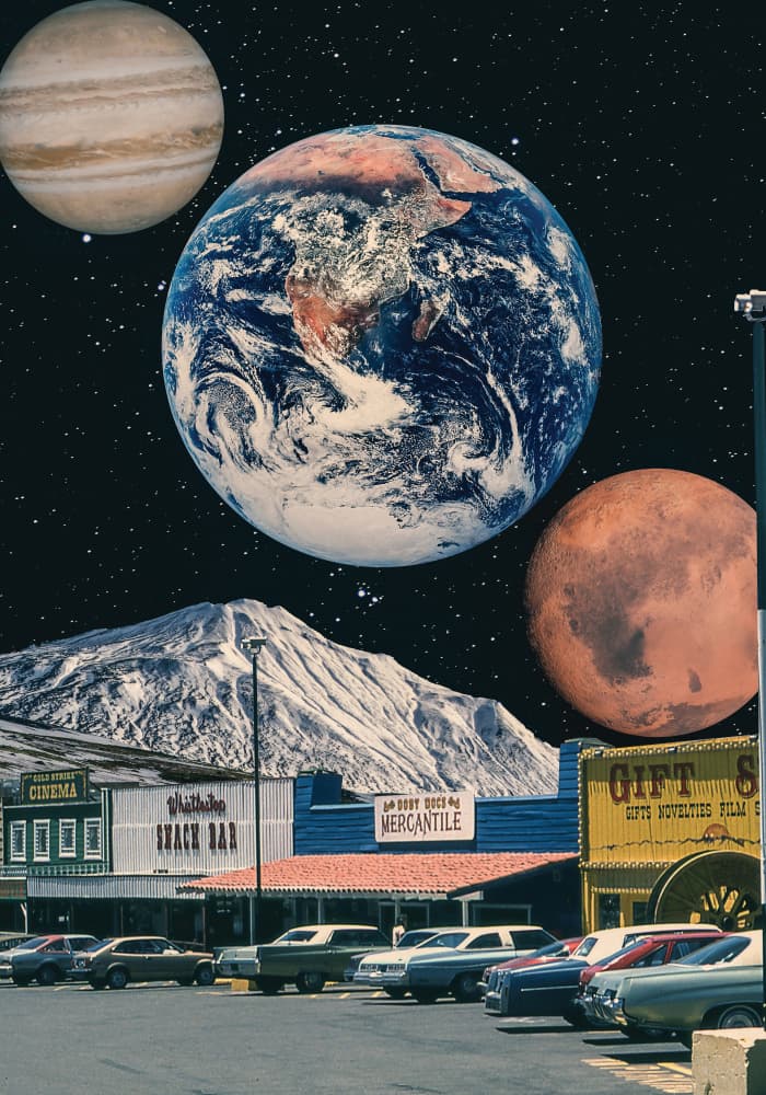 Space Above Main Street by Daniel Donocik — canvas wall art