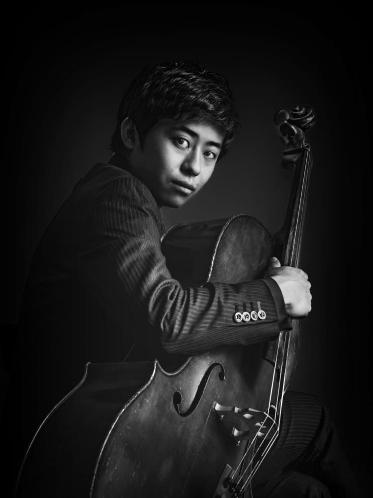 Elegant Cello Portrait by Eiji Yamamoto — canvas wall art