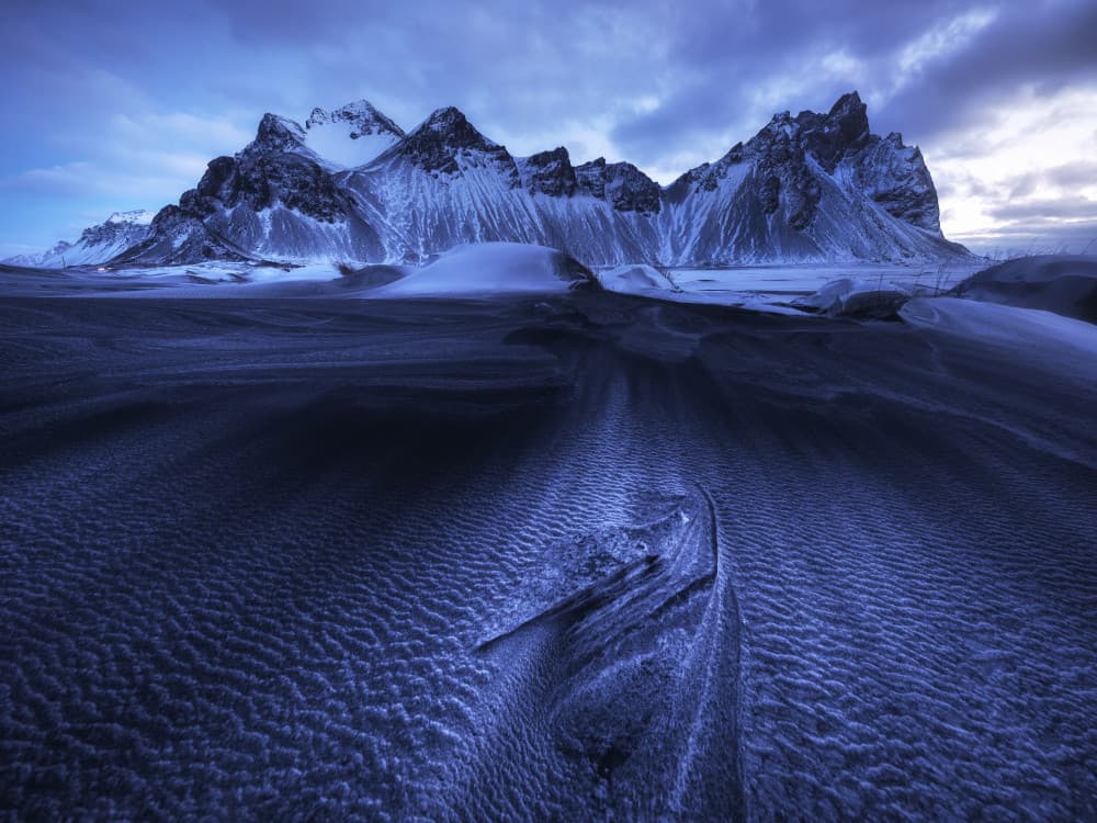 Winter Mountain Sandscape by Daniel Gastager — canvas wall art
