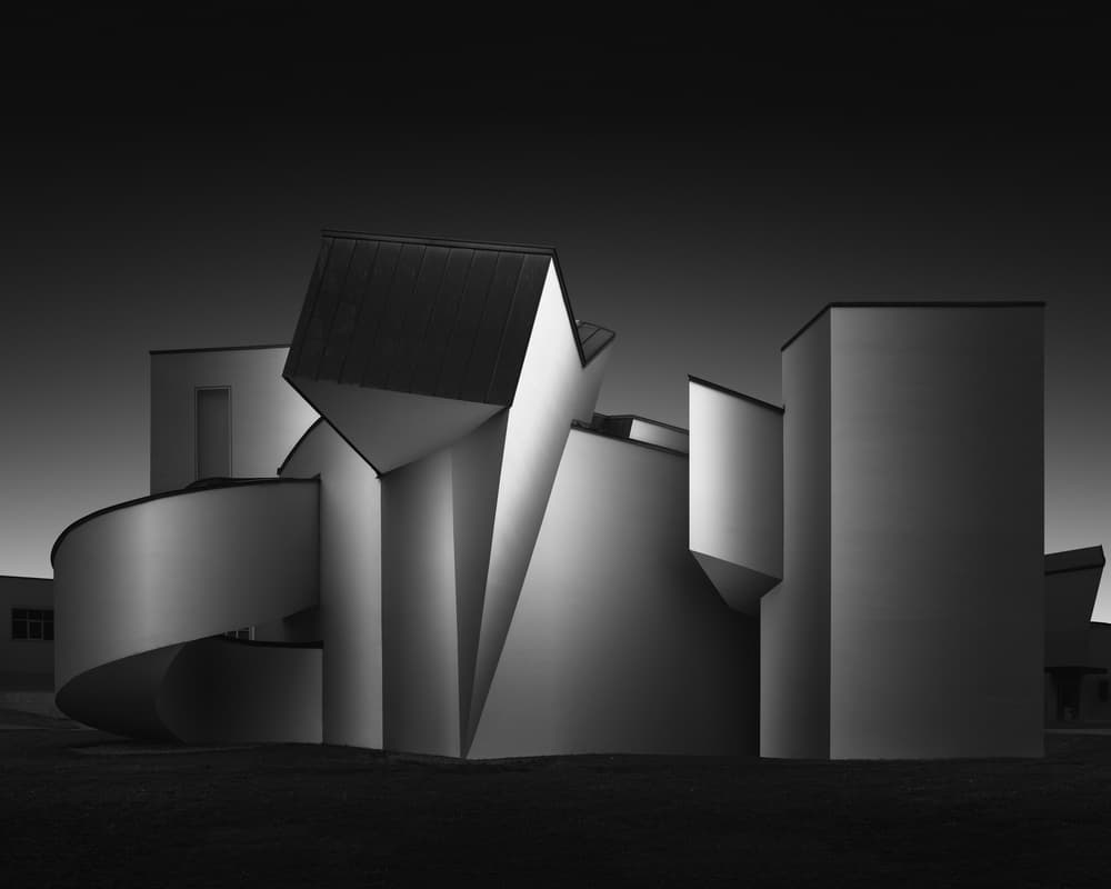 Modern Geometric Architecture by Oscar Lopez — canvas wall art
