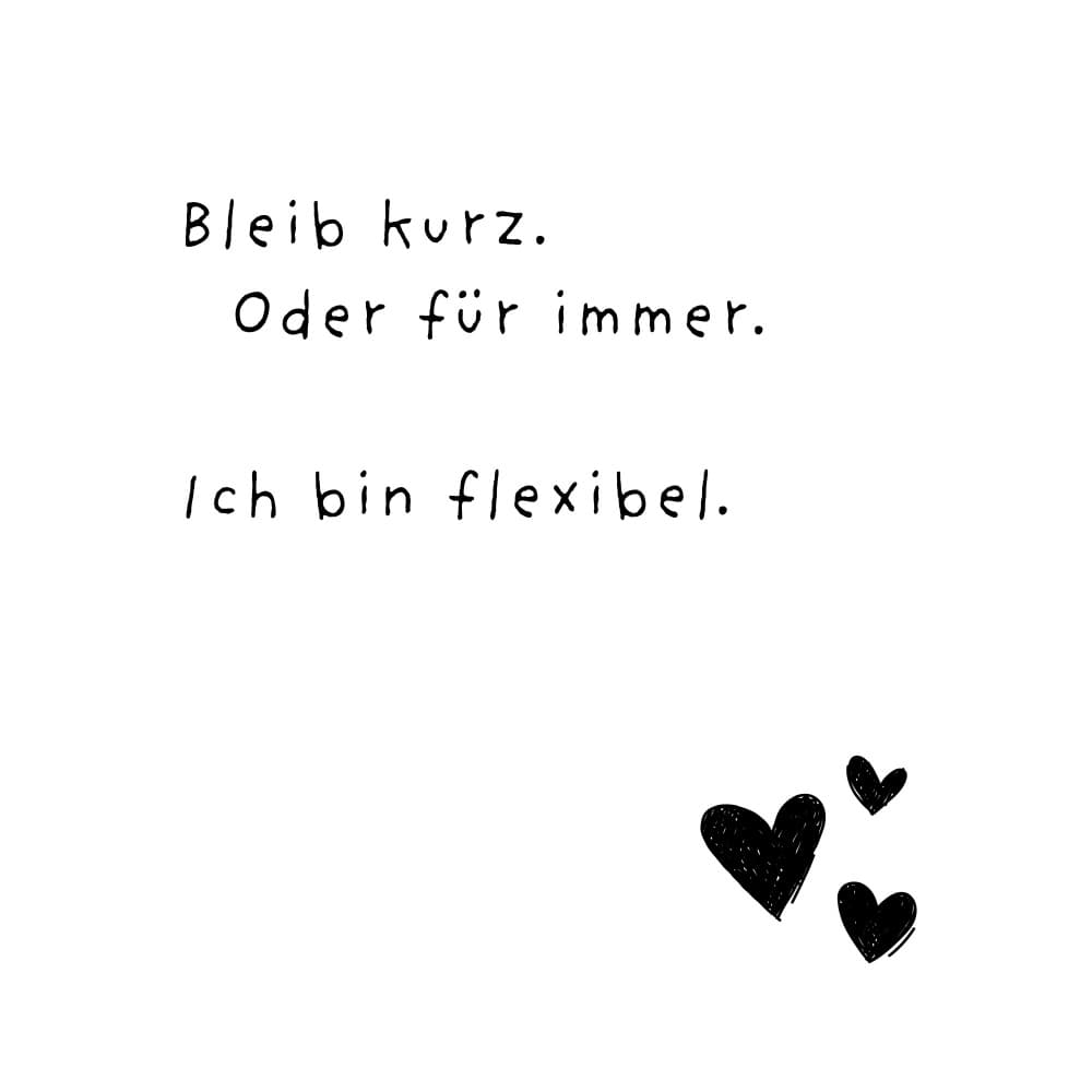 Flexible Love German Quote by Ohkimiko — canvas wall art