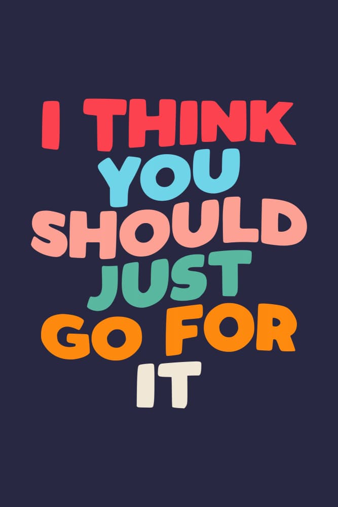 Go For It Motivation by Brett Wilson — canvas wall art