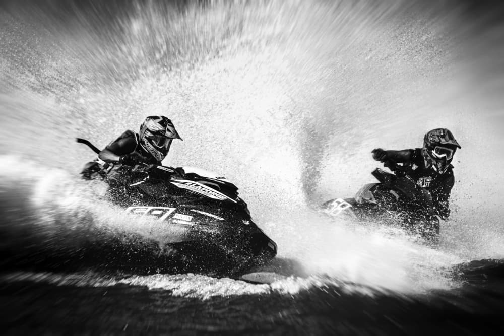 High Speed Jet Skis by Erhard Batzdorf — canvas wall art