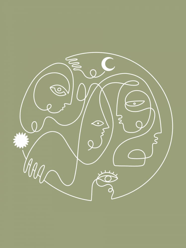 Universal Self by Shatha Al Dafai — canvas wall art