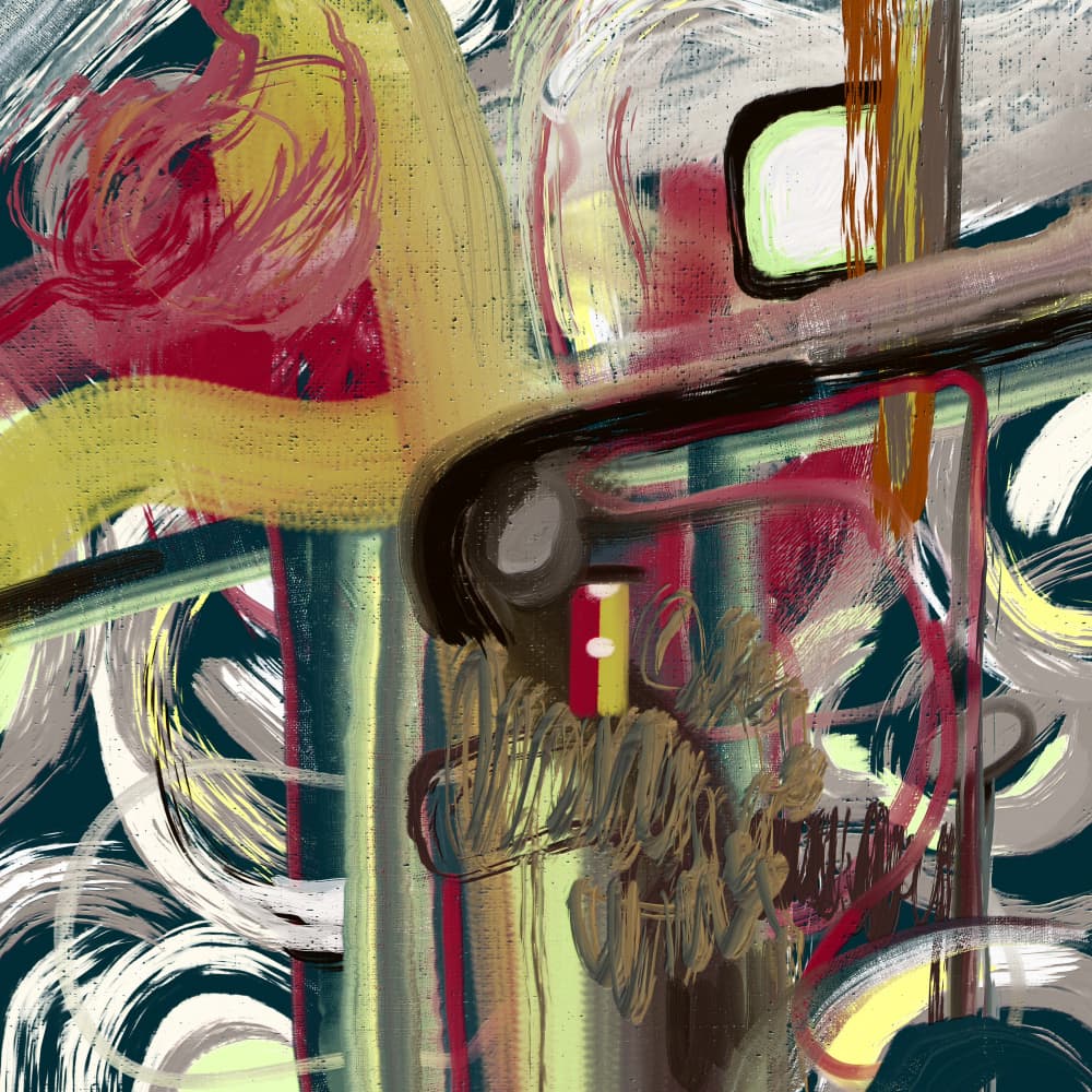 Vibrant Abstract Strokes by Josie George — canvas wall art