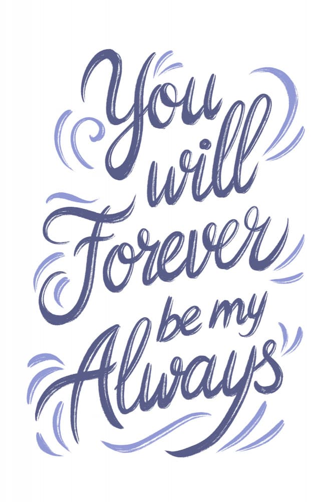 Forever My Always by Martina — canvas wall art