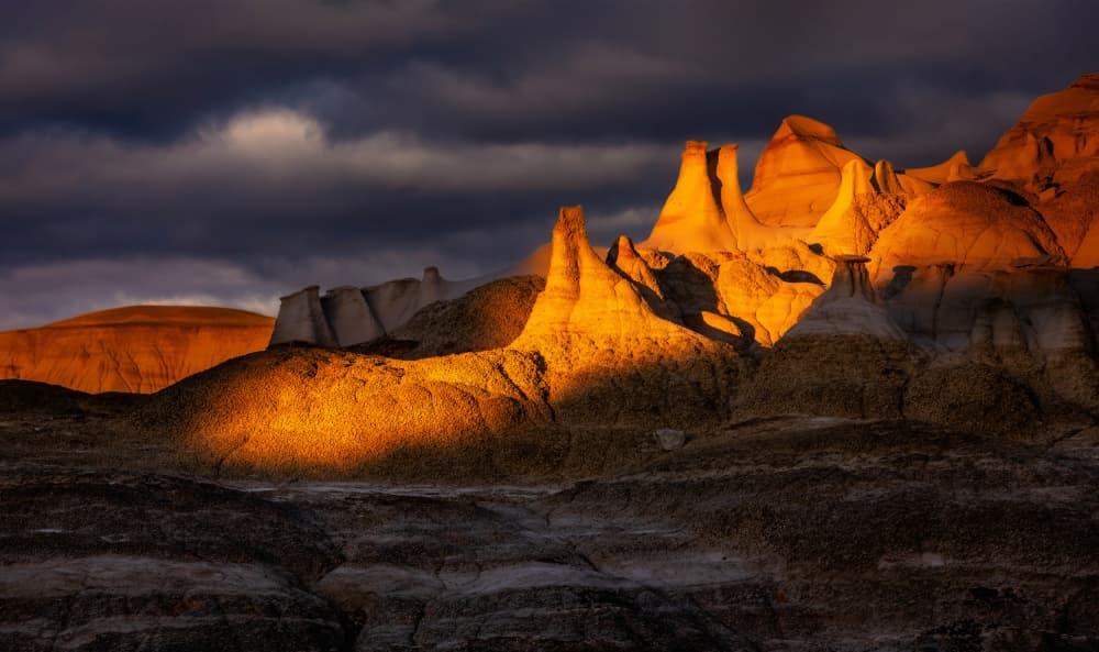 Golden Hour Badlands by James Lu — canvas wall art