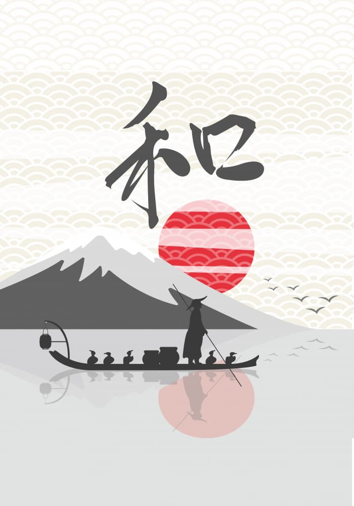 Japanese Harmony Landscape by Fadil Roze — canvas wall art
