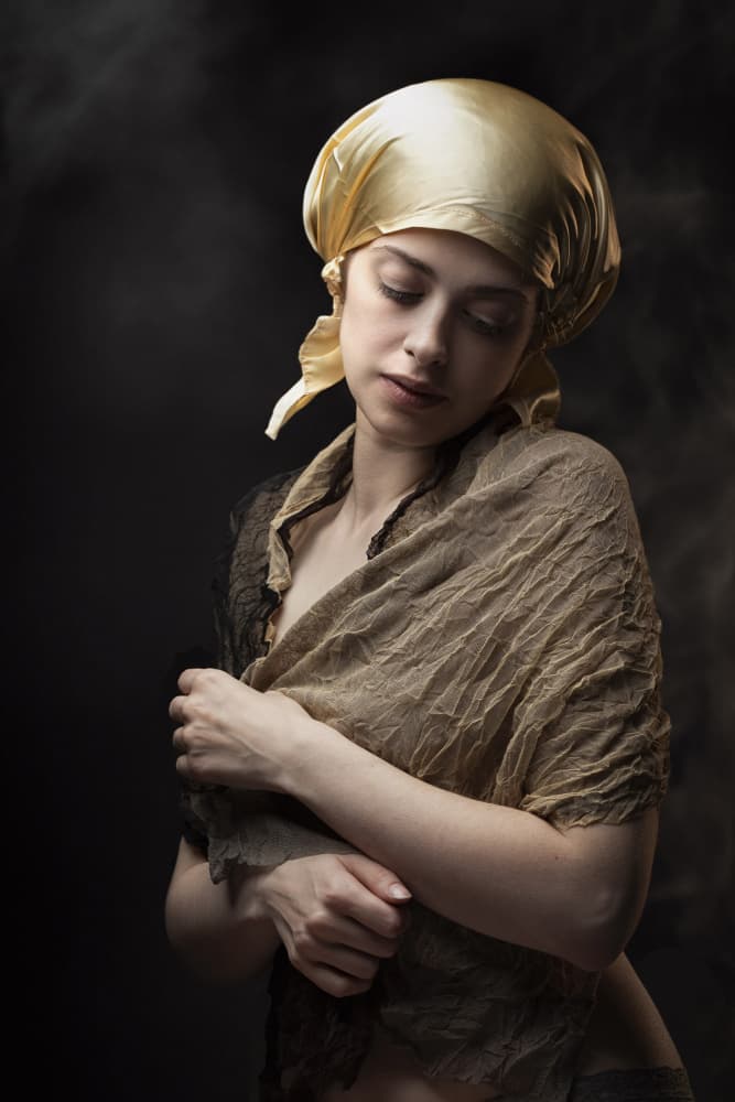 Woman in Golden Turban by Jan Slotboom — canvas wall art